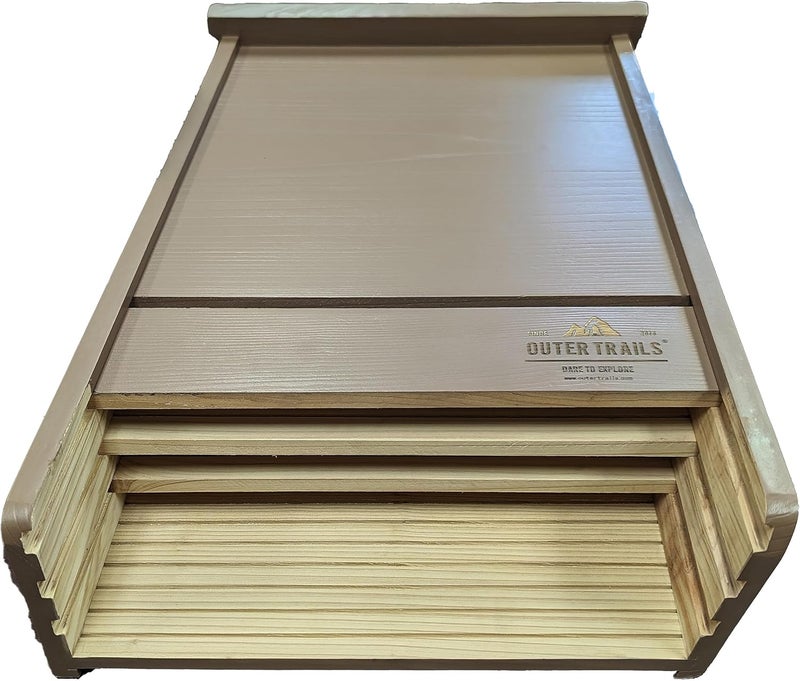 Outer Trails Extra Large Bat House, 3 Chambers, Brown, Holds Up to 200 Bats, Easy Install Hardware Included - Image 3